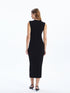 LC Waikiki Women's Straight Slit Dress